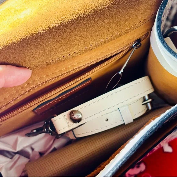 PATRICIA NASH 🦋 Chauny Leather Satchel white Italian Folklore collection. NWT - Picture 13 of 16